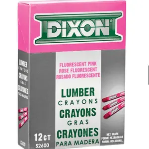 Pink Dixon Industrial Lumber Crayons