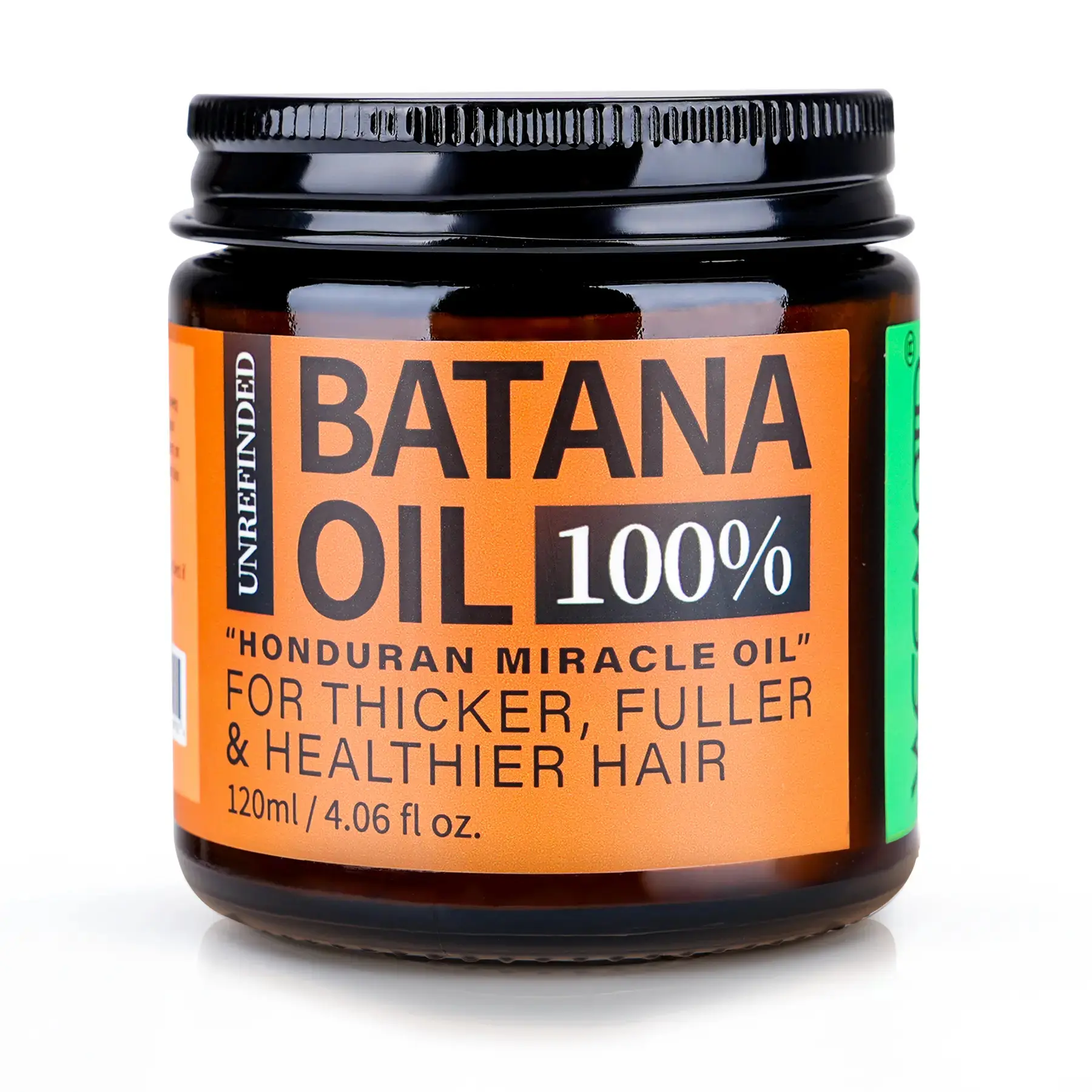 Dr Sebi Recommended 100% Raw Organic Batana Oil from Honduras, Wild Cold Pressed Hair Growth Oil & Deep Conditioning Hair Mask, Nourish Scalp Boost Hair Thickness, Prevent Hair Loss & Breakage for Men Women All Hair Types, 4.06 fl oz