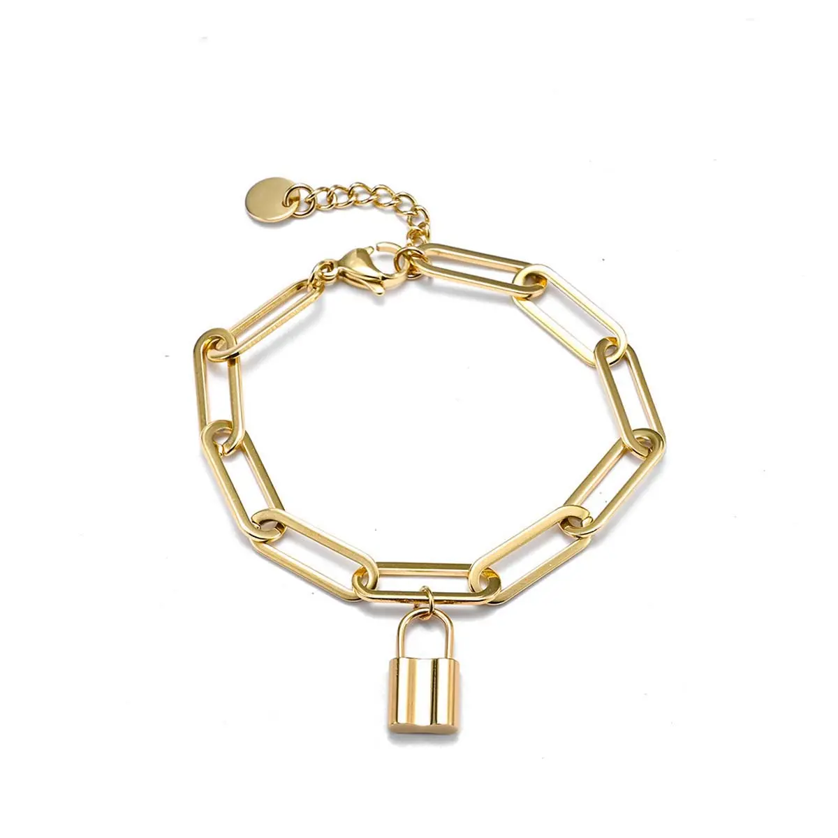 [Limited-Time Event] Personalized Paper Clip Square Clavicle Chain - New-Style Hip-Hop Luxury Jewelry with Simple, Fashionable, Sophisticated Design