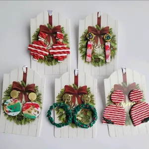 Merry Little Christmas Clay Earrings