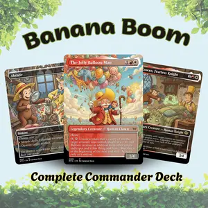Banana Boom – 100+ Card Funny Commander Deck | MTG Proxy Card | Ready to Play Gift for Fans of Whimsical Fantasy