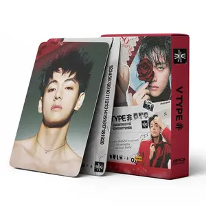 55 K-Pop Idol Single Theme Cards, Style Print Cards, High-Definition Photo Collectible Cards, Perfect for Fans and Collectors