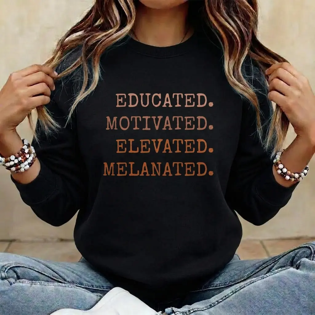 Women's Retro Groovy "You Can Do Hard Things" Quote Pullover Sweatshirt, Solid Breathable Comfortable Fabric