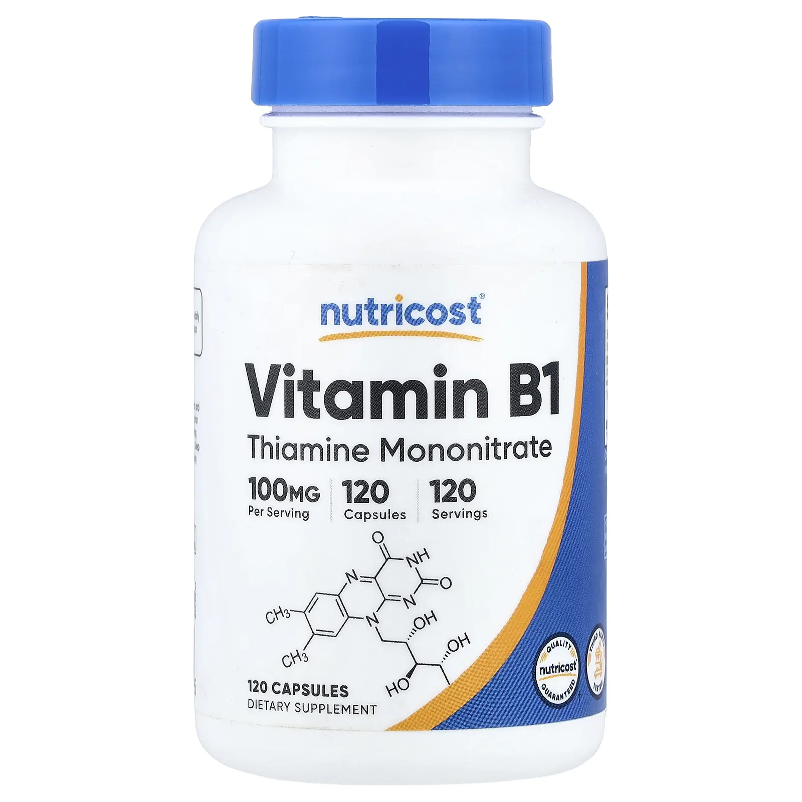 Nutricost Vitamin B1, 100 mg, 120 Capsules Nutricost Vitamin B1, 100 mg, 120 Capsules