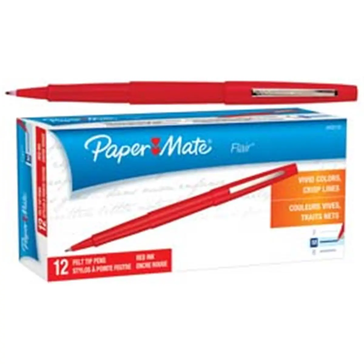 Sanford Paper Mate Flair Medium Red Porous Point Pen, America's No.1 Selling Classic Marker with Acid-Free, Fast-Drying Ink, Acid-Free Ink