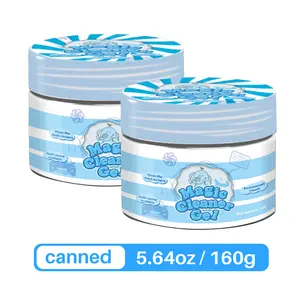 Car Cleaning Gel 5.64oz 2 Pack Canned Reusable Car Interior Cleaner Air Vent Slime Cleaning Gel Auto Detailing Tool Keyboard Cleaner Universal Dust Remover for Car Interior and Household Home Care Cleaning Supplies Accessories