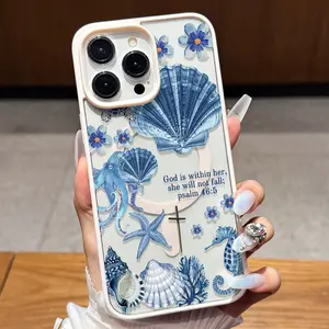 Shell and faith, anti fall and anti slip support MagSafe charging phone protective case, suitable for iPhone 17 16 15 14 13 12 11 XS X and other series models, can be given as a gift to friends or family