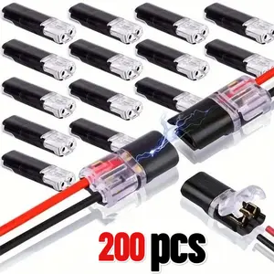 2-Pin Quick Splice Connectors No Soldering LED Strip Car Low Voltage Wire Plugs Locking Buckle Secure Fit
