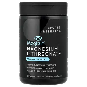 Sports Research Magtein®, Magnesium L-Threonate, 90 Veggie Capsules (666 mg per Capsule)