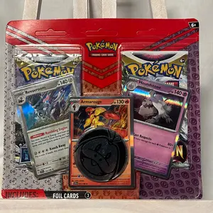 Pokémon TCG- REVAVROOM, ARMAROUGE,HOUNDSTONE Cards w/2 Booster Packs + Coin!