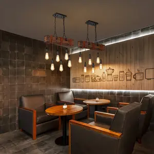 Farmhouse Light Fixtures Chandelier, 4-Light Rustic Flush Mount Ceiling Light, Modern Faux Wood Light Fixture for Dining Room Kitchen Foyer Hallway Entryway Bedroom Closet