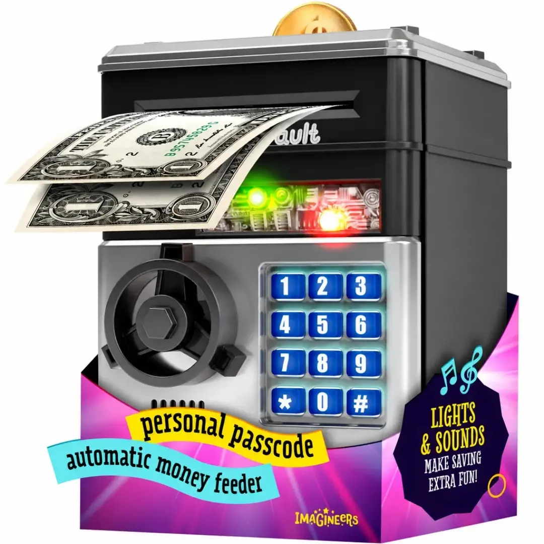 Piggy Bank, (Battery not included)Saving Box, Cash Coin Can Safe Bank Electronic Coin Money Bank Gifts Toy ATM Bank, Hot Gift for Boys and Girls Coin Storage