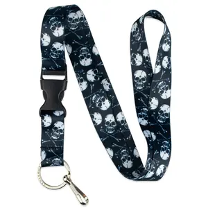 Crossbone Skulls Lanyard