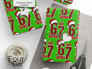 67 Christmas Wrapping Paper, 6 7 Wrapping Paper
