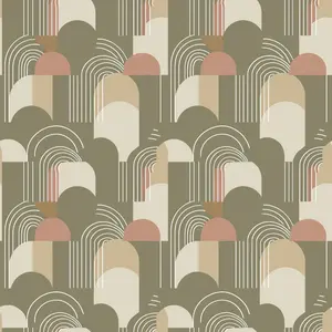 Sage Green Boho Pattern 11 Quilting Cotton Fabric