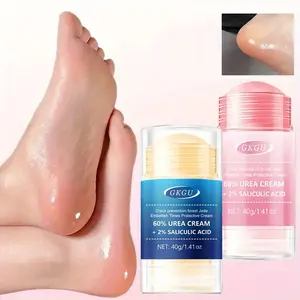 2pcs Heavy Duty Foot Balm, Moisturizing Foot Lotion with 60% Urea (for Dry, Cracked) & 2% Salicylic Acid - Non-Greasy Fast-Absorbing Formula, Intense Hydration & Crack Prevention, for Dry Feet, Pedicure Care, Skincare for Rough, Intensive Foot Care
