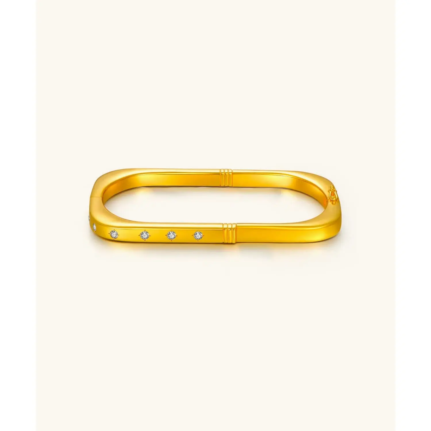 24K Yellow Gold Locking Bracelet 24K Yellow Gold Locking Bracelet