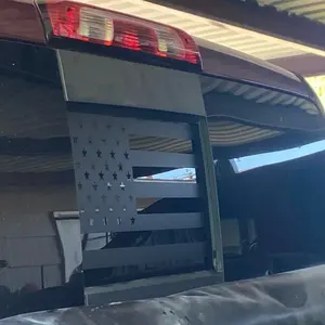 Chevy Silverado 1500/2500/3500 (2019-2022)  Rear Middle Window American Flag Decals Sticker Proudly Made in The US Weatherproof UV Resistant Durability Up to 5 Years