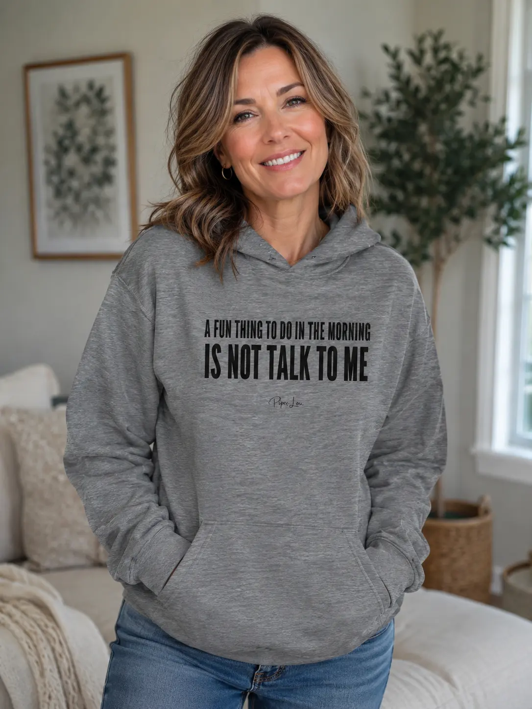 A Fun Thing To Do In The Morning Is Not Talk To Me Graphic Hoodie