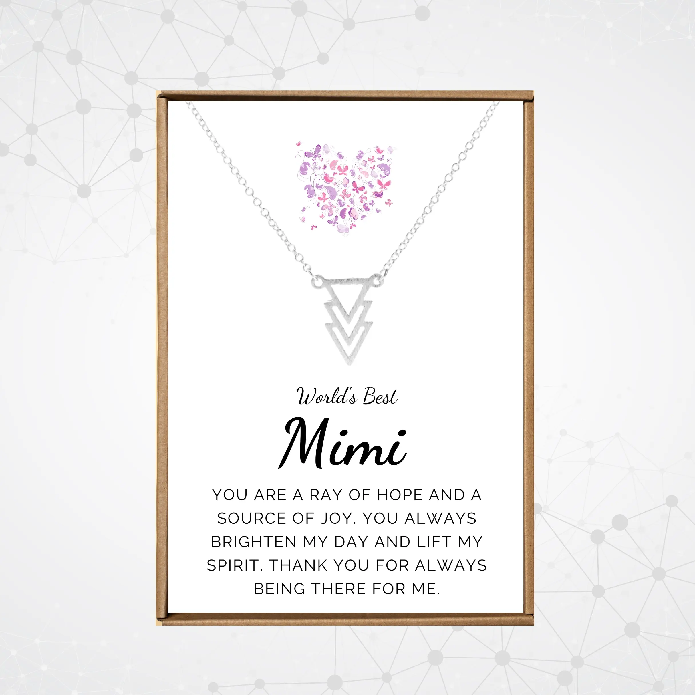 Mimi necklace for grandma, Mothers day gift for grandmother