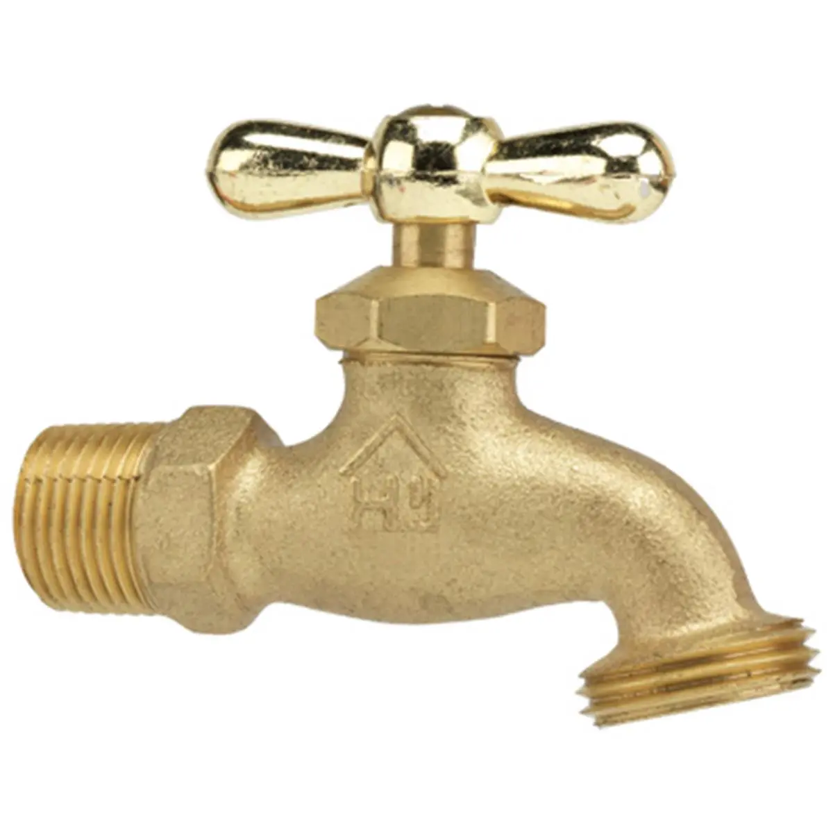 Homewerks VHBSTDF4B 3/4 in. Brass Standard Threaded Hose Bib, 4.5x1x2.5 in. Size, ANSI B1.20.1 & ANSI B1.20.7 Compliant Household Appliance Part