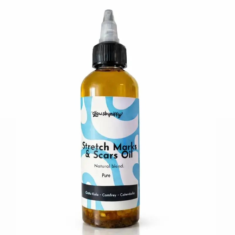 Pure Natural Stretch Marks & Scars Oil Blend - Improves Skin Elasticity, Moisturizes for Summer Beauty & Personal Care Use, Improves Elasticity