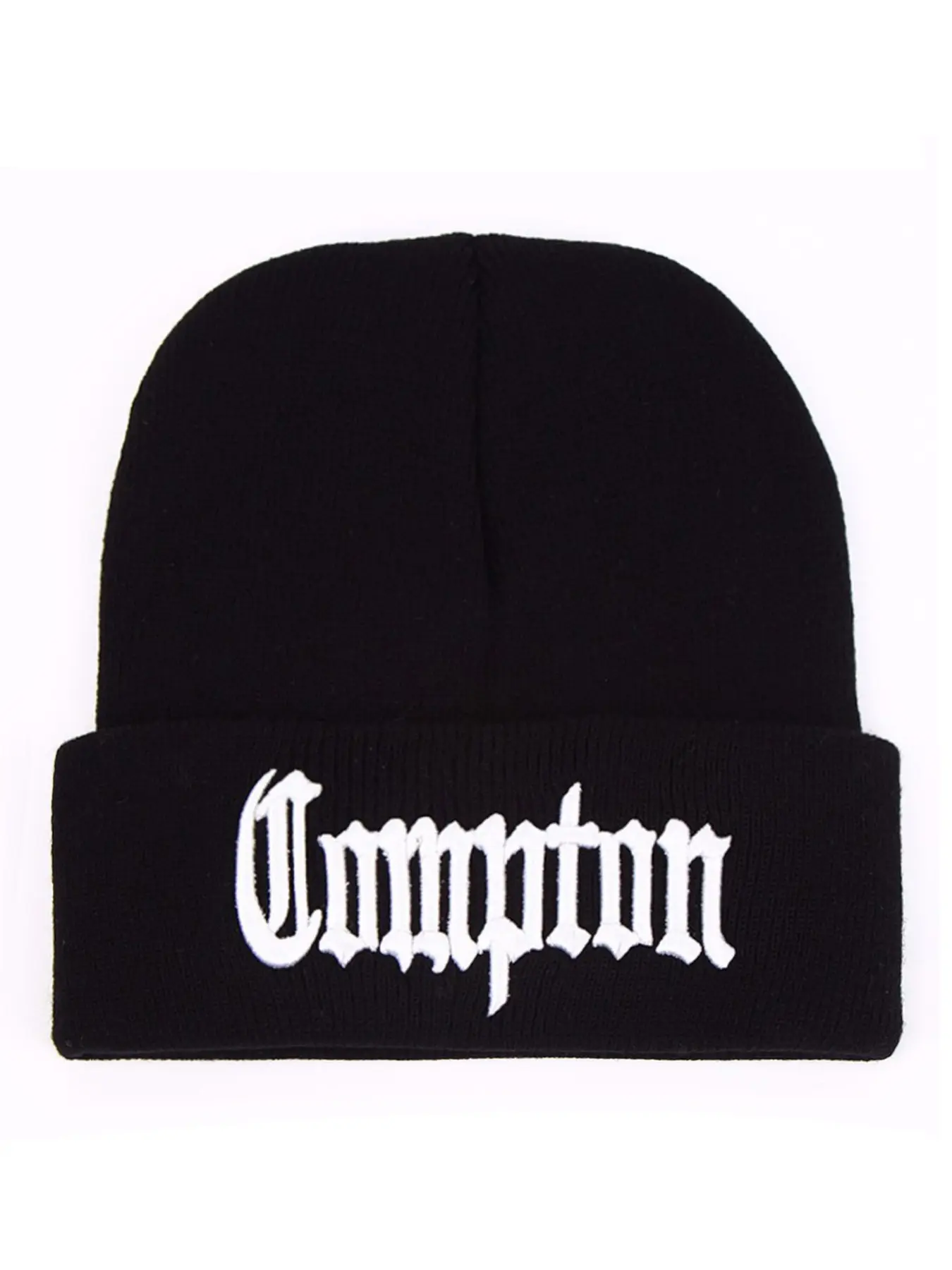 2026 New Simple Knitted Hat, Embroidered Headwear, Compton Personalized Embroidered Bean Hat Outdoor Autumn and Winter Leisure Windproof Warm Hat Daily Commuting Decorative Hat Unisex Borderless Hat Beanie Hat Skateboard Letter Embroidered Hat