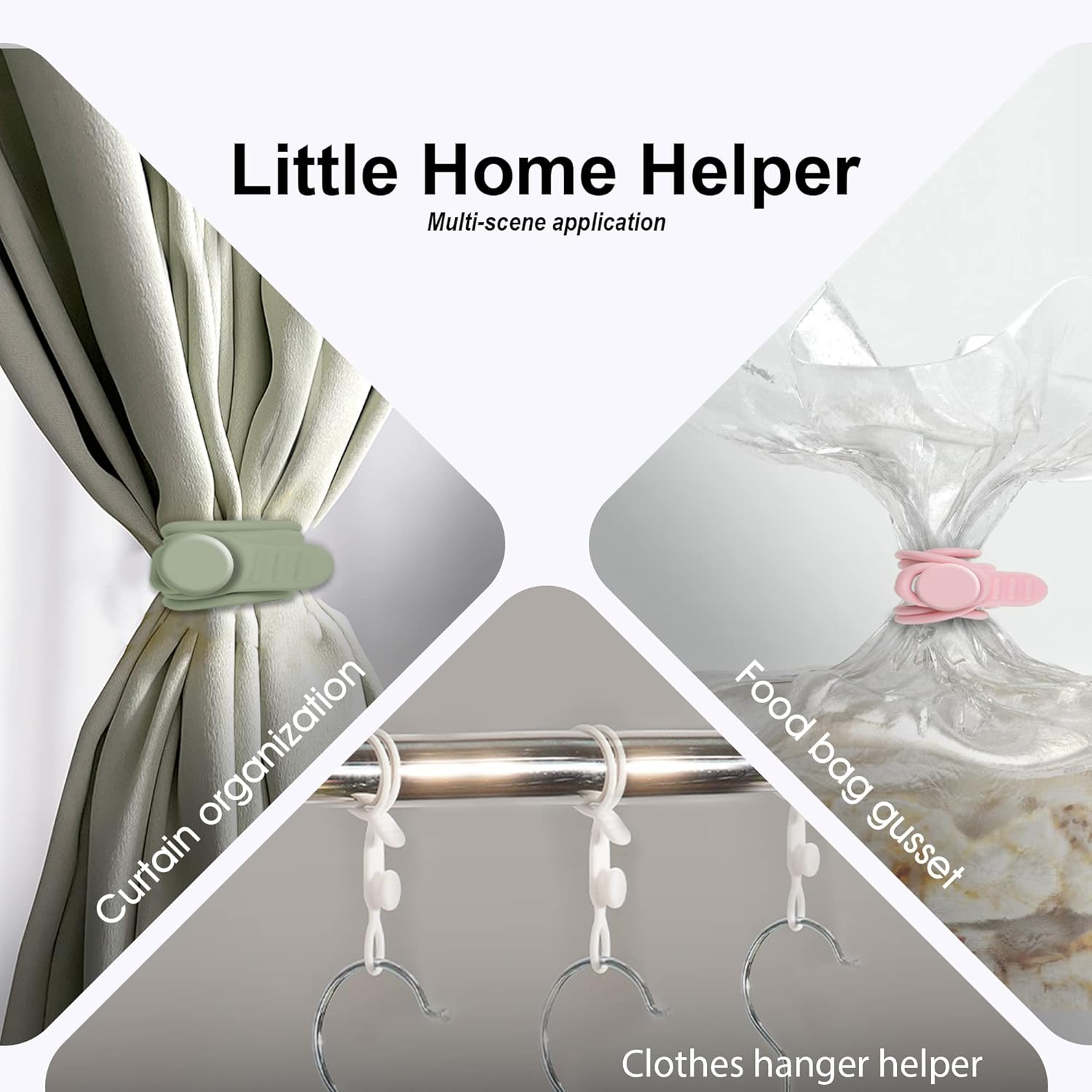 24Pcs Silicone Cable Straps Cord Organizer for Bundling Earphone, Phone Charger, Computer Cords, Reusable Cable Ties Wire Organizer in Home,Office,Kitchen,School (4 Colors)