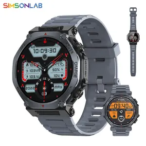 GPS Outdoor Sports Watch, 1200mAh Large Battery, 1ATM Water Resistant, Bright Flashlight, High Brightness, USB/Reverse Charging, GPS Tracking, 100+ Sports Modes, 1.39" HD Screen, Outdoor Essential Gift, T-Rax3, Emergency Charging