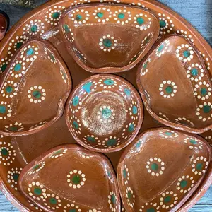 Salsero artesanal de barro