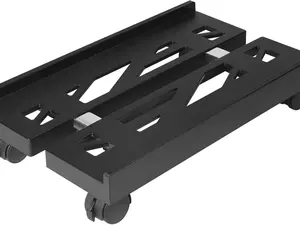 Adjustable Computer Tower Stand PC Stand Mobile CPU Stand with 4 Rolling Caster Wheels Fits Most PC Under Desk Ventilated Under Desk PC Tower Holder for Office Gamers