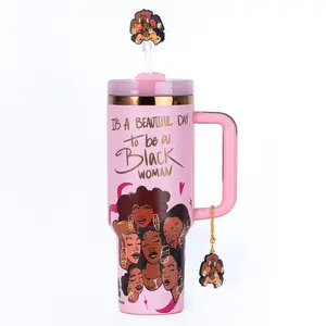 Limited Edition "Crème Brûlée" Pink FlowSip™ Insulated Tumbler – Pinklomein x Cecilia's House
