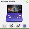 Retroid Pocket Flip 2【Ready to Use】Handheld Console SD865【Buy 1 Get 1 Multi-port Adapter+1 8K Projection Cable+1 Type-C Cable+1 Set of Customized Skin】Android 13 Adreno 650 12GB LPDDR4x 5.5-inch AMOLED 1080P Active-cooling 5000mAh WiFi Gift Package