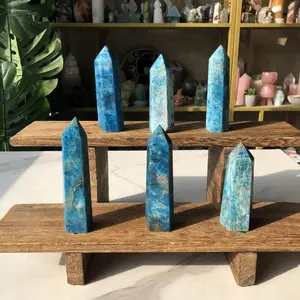 Natural Crystal Blue Apatite Tower Collection