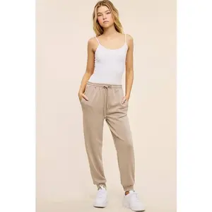 Charlotte Avery Taupe AeroSoft Scuba Joggers