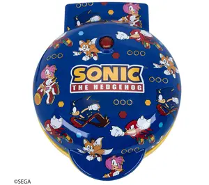 Uncanny Brands Sonic the Hedgehog Mini Waffle M aker