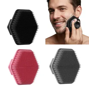 Unisex Face Scrubber, Gentle Exfoliator Pad, Exfoliating Brush and Massager, Fragrance-Free Personal Care Tool for Deep Cleansing and Smoother Shaving, Easy-Grip Design with Non-irritating, Skin-Friendly Fabric, Scrubbing Brush-MM1