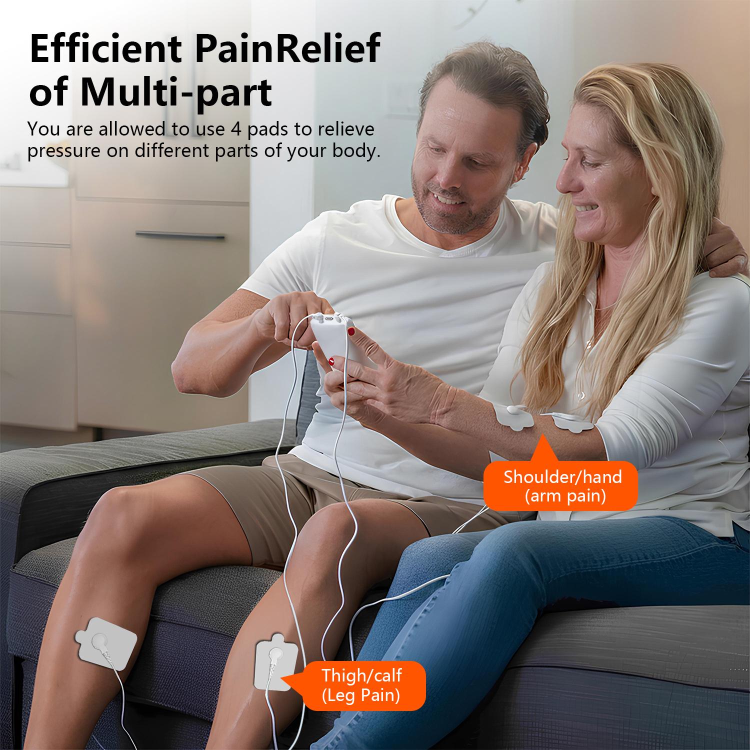 TENS EMS Unit Muscle Stimulator with 10 Modes,30 Intensities,Dual Channel,Rechargeable Stimulator Machine for Back Pain Relief Sciatica Neck Shoulder