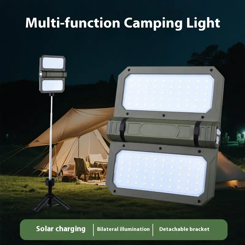 outdoors led Charging high brightness ultra long folding camping light camping light tent light portable searchlight work light solar light