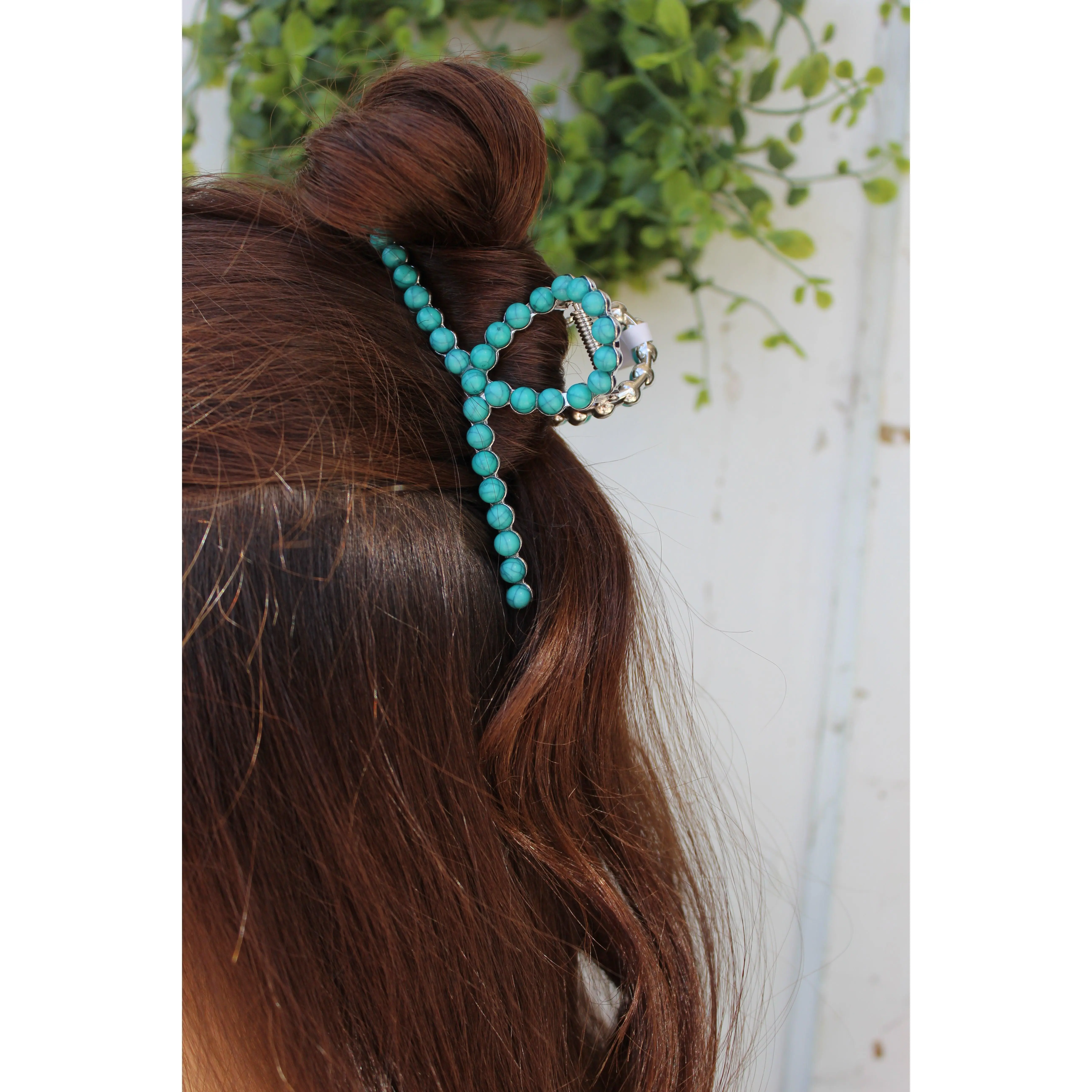 Turquoise Claw Clip