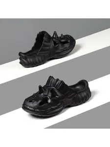 Cool Shark Tooth Sandals, Summer Outdoor Wear, male and female Soft Sole Anti-Slip Flip Flops, Trendy Casual Footwear for Men and Women