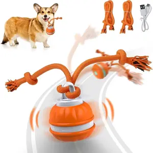 Interactive Dog Toy Ball, Motion Sensing Rolling Ball, Automatic Moving Pet Toy, USB Rechargeable, Bounces and Jumps, Gift for Small Dogs