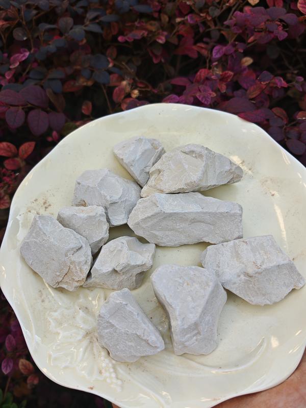 clay Edible Gray Clay Chunks 100% Natural Zero Additives Food Grade & Cosmetic Grade Slightly Adhesive 4oz 113g for Versatile Uses Craft