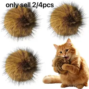 Cat Toy Faux Rabbit Fur Ball, Ultra Soft Interactive Catnip Balls, 2026 New Soft Rabbit Fur Catnip Balls, Fluffy Catnip Toy for Indoor Cats, Soft, Washable and Real Rabbit Fur Cat Toys, Cat Exercise Ball for Indoor