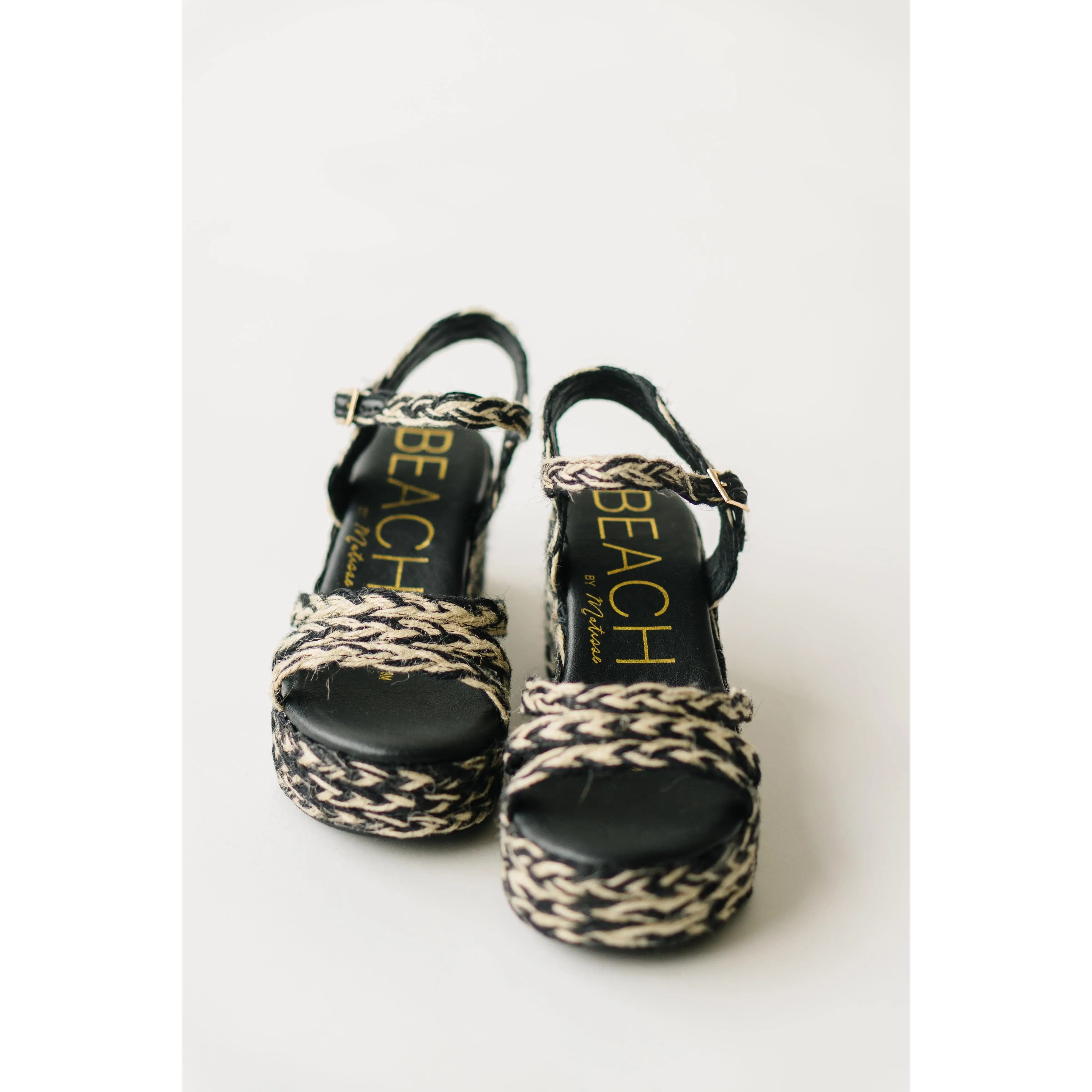 Beach by Matisse: Mykonos Platform Sandal in Black Multi