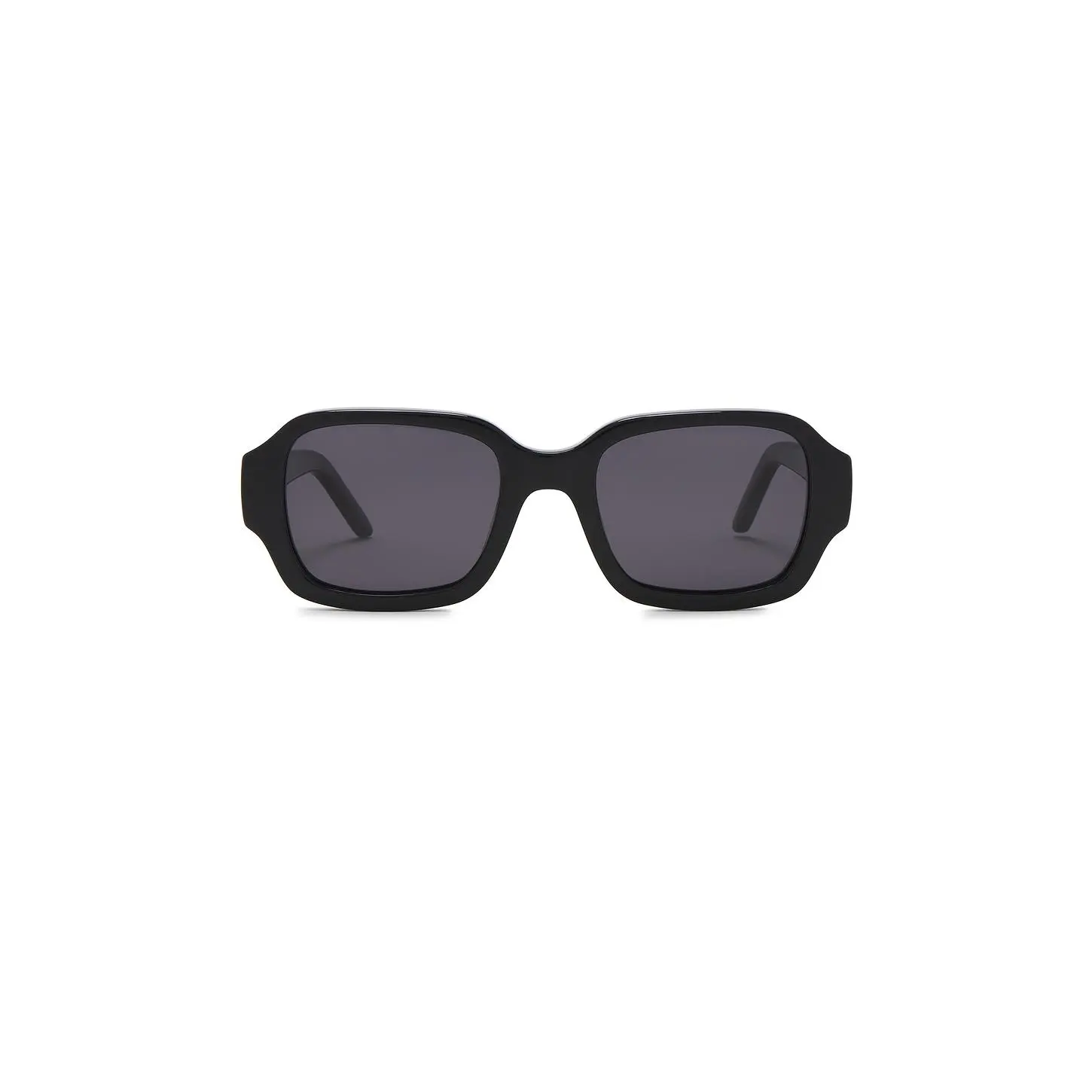 BRU Eyewear Olan Rectangle Sunglasses in Soot