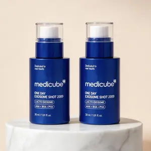 Medicube One Day Exosome Shot 2000 Serum 30ml, Multi-Benefit Triple Acid Exfoliating Serum with Lacto Exosome for Pore Refining, Brightening & Barrier Support