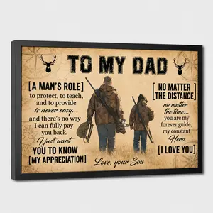 Father and Son Wall Art Decor Personalized Husband And Dad Canvas, The Only Thing Better Decor, Family Hands Fist Bump Poster, Father's Day Gift, Daddy Keepsake Wall Art