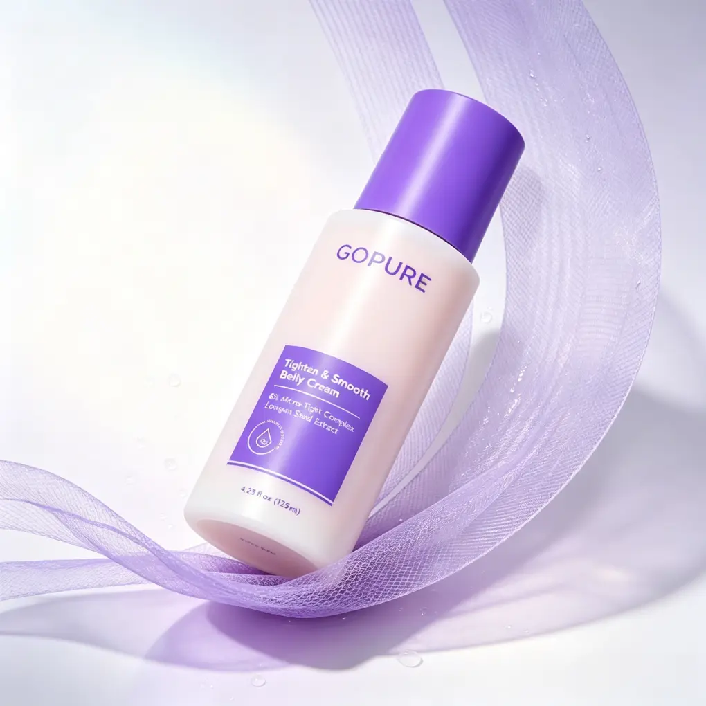 Postpartum Sagging Belly Fix I GOPURE Belly Firming Cream,6% Micro-Tight Complex Longan Seed Extract, Stretch MarkSmoothing Lotion, Fast Absorb Tightening Body Cream