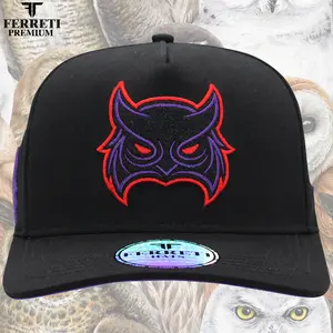 FERRETI HATS PREMIUM FT109 El Buho Morado Baseball Cap for Men